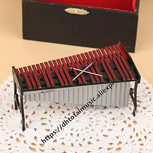 ZAMTAC Dh Miniature Marimba Model Mini Musical Instrument Dollhouse Accessories Ornaments Home Decoration - (Size: 12cm)