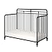 Little Seeds Monarch Hill Hawken 3 in 1 Convertible Metal Crib, Black