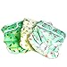 Pet Magasin® Super Absorbent Reusable Dog Diapers for Females (3-Pack) - Ideal Heat Solution, Washable Doggie Diapers for Female Dog - Perfect Doggie in Heat & Period (Trending, S (11”-16” Waist))