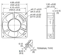Mechatronics 120x38mm IP55 Rated Fans