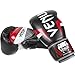Venum Elite Boxing Gloves, Black/Red/Grey, 16-Ounce