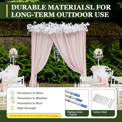 LyeXD 3x3m Professional Backdrop Stand Pipe Kit Adjustable Height