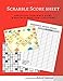 Scrabble Score sheet For 4 Player: 100 pages scrabble game word building for 4 players (Game Score Sheet) (Volume 2)