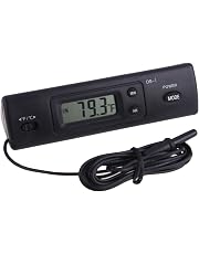 Thermomètre Numérique Pour Voiture - Intérieur/extérieur, écran LCD, Alimentation 12V - Noir - 6