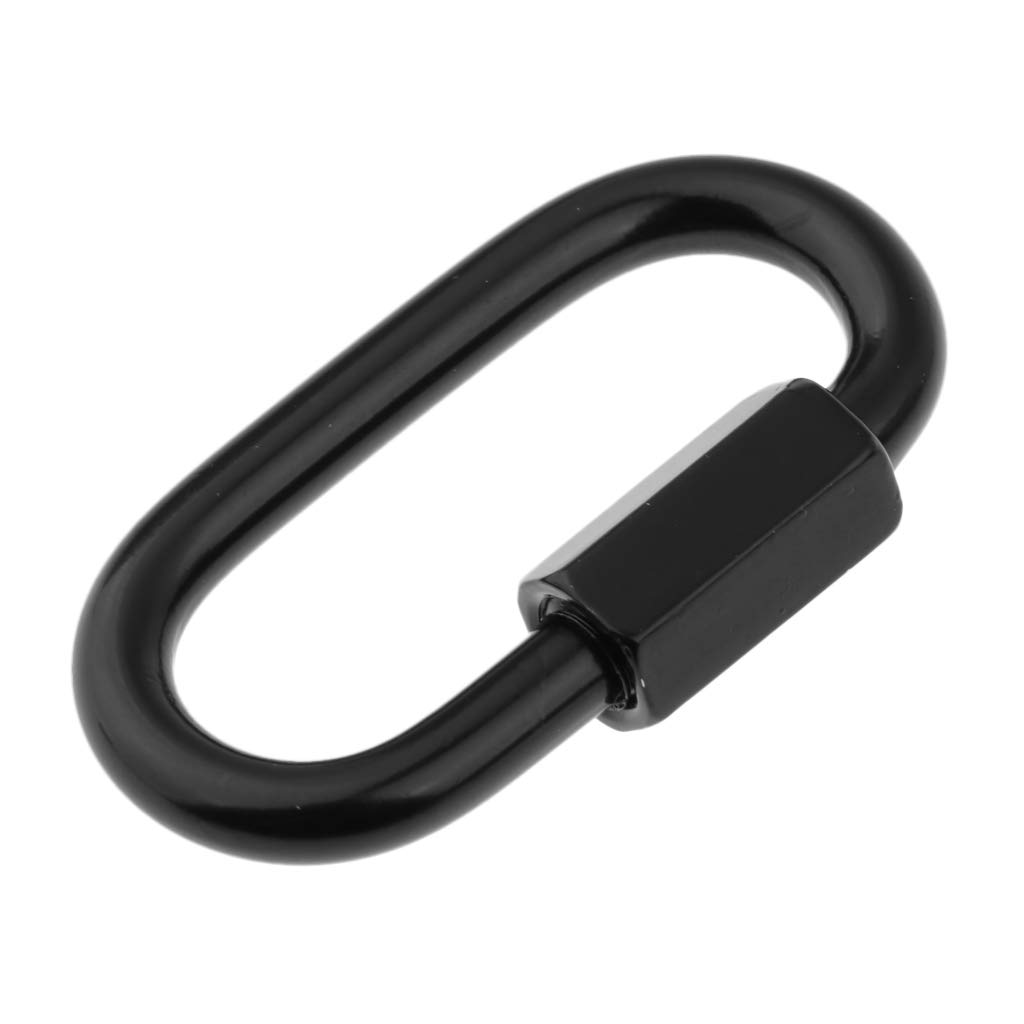 B07mj712f2 Sunnimix カラビナチェーン クイックリンク シルバー 5mm Sm 楕円形 クイックリンクコネクター スクリューロック スイングクリップ ステンレススチール タックルボックス 世界的に有名な