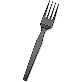 Dixie SmartStock Cutlery Dispenser Fork Refills - 960/Carton - Plastic - Black