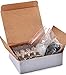 Vivaplex, 24, Assorted Colors, 2 ml (5/8 Dram) Glass Bottles, with Orifice Reducers and Black Caps