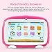 Excelvan Q738 Kids Tablets, 7inch Kids Android Tablets for Kids, 1G+16G Android 9.0 Kids Tablets, GMS Certified with WiFi Parental Control, Bionic Desin (Pink)thumb 2