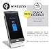 Wood Wireless Charger for Microsoft Lumia 735/830/920/928/930/950/XL/1520 - [Fast Charge] Cooper ECOSTAND Wireless Charging Stand | Qi Wireless Charger Stand | Desk, Office (Aluminium & Rosewood)