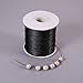 NBEADS 185yards/roll Leather Sewing Stitching Flat Waxed Polyester Cord, Bead Cord, Black, 0.5mm in Diameter