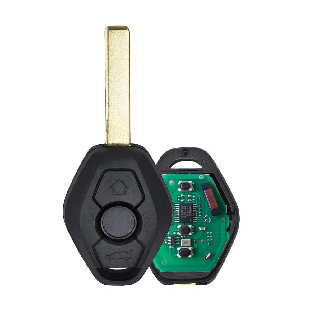 Remote Control Key Card Car Key 3 Button Housing for 434 MHz for BMW CAS2 5 Series E46 E60 E83 E53 E36 E38 E39 ID46 Chip HU92