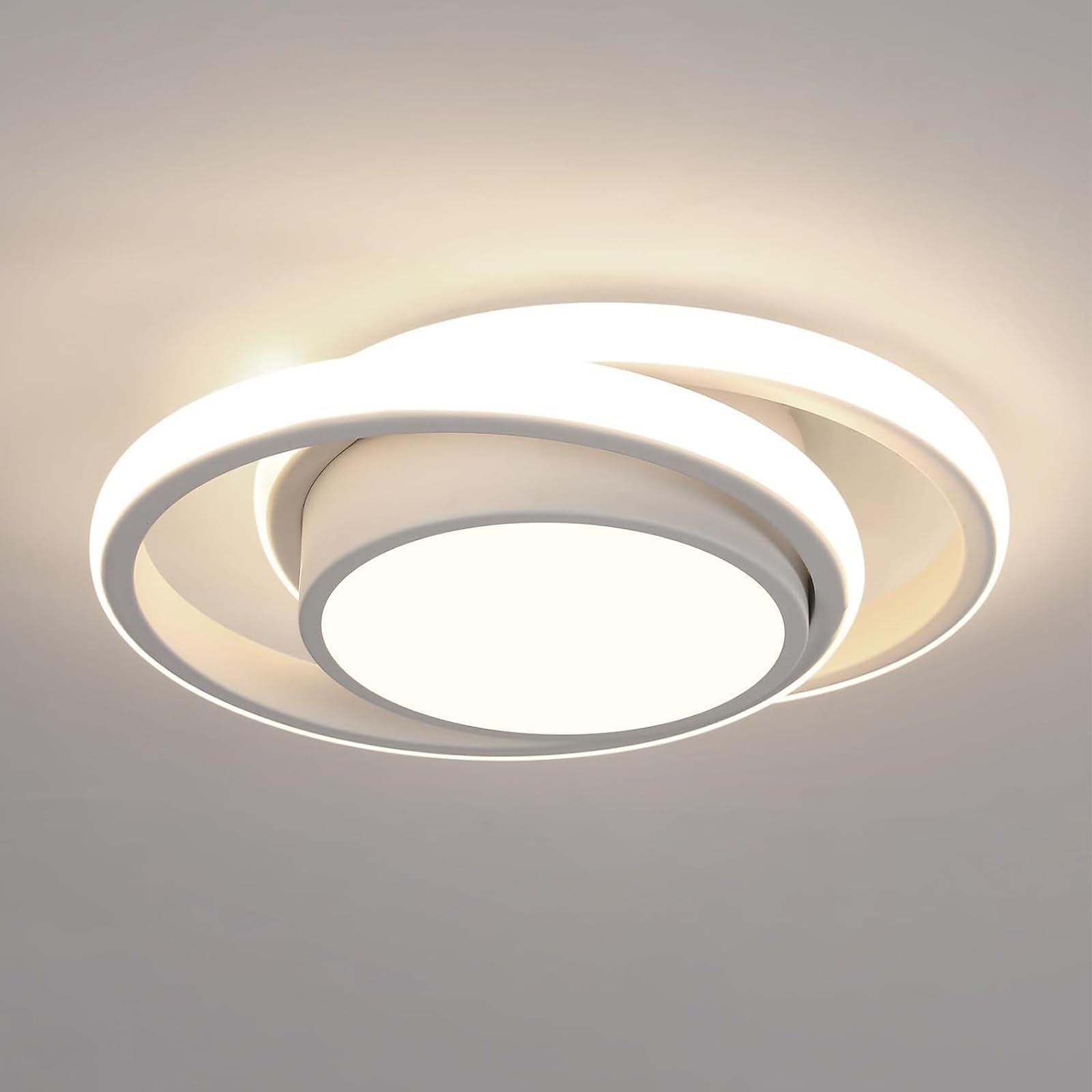Comely LED Ceiling Lights, Modern LED Ceiling Lights 32W 2350LM, Nature Light 4500K, Round Ceiling Lighting for Bedroom Hallway Balcony Corridor (White) (Dia 27cm) — image 1