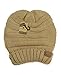 NYFASHION101 Oversized Baggy Slouchy Thick Winter Beanie Hat, Camel