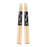 Maple Wood 7A Nylon Tip Drumsticks, 2 Pairs Drum