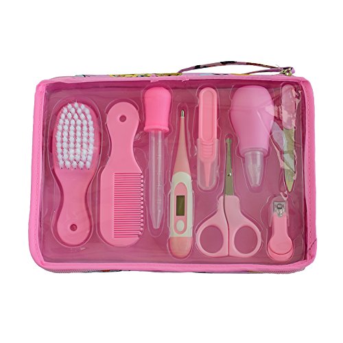 Nursery Care Kit , Grooming Kit high quality for Infants, Newborns, Kids, Boys and Girls.Includes Nail Clippers ,Scissors, Nail File ,Soft Brush, Hair Comb , Tweezers , Nasal Absorption Device 9pcs