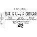 ElecMotive Life is Like a Camera Focus Capture Develop and Take Another Shot Vinyl Wall Decals Quotes Sayings Words Art Decor Lettering Vinyl Wall Art Inspirational Uplifting (2.3' x 1.2')