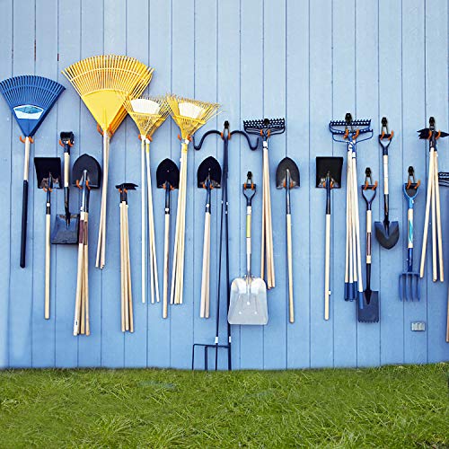 Heavy Duty Garage Storage Utility Hooks for Ladders ,NOUVCOO Wall Mount Tool Holder Different Size Double U Hook