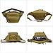 Huntvp Military Hip Fanny Pack Tactical Waist Bag Packs Waterproof Hip Belt Bag Pouch for Hiking Climbing Outdoor Bumbag Jungle Camouflage