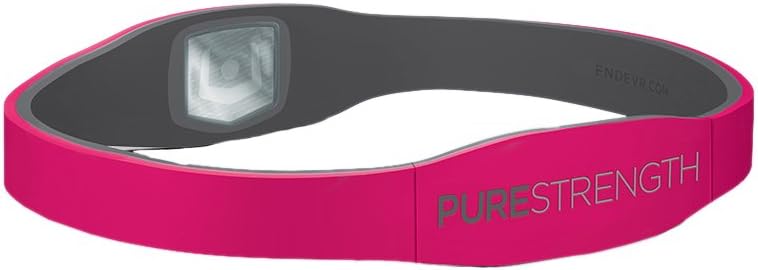 PureStrength Pure Series Ion Charged Ionic Wristband (XS, Pink/Gray)