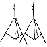 Neewer Set of Two 9 feet/260 centimeters Photo Studio Light Stands for HTC Vive VR, Video, Portrait, and Product Photography
