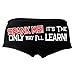 Hot Leathers PTB7081 Black, M Only Way I'll Learn Ladies Boy Shorts (Black, Medium)
