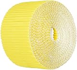 Bordette Pacon Scalloped Decorative Border, 50 feet x 2-1/4 Inches, Canary Yellow - 6066