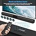 Arbalest 32-Inch Bluetooth 5.0 Sound Bar for TV, 8 Drivers Built-in Subwoofers Deep Bass 3D Surround Stereo TV Soundbar, Optical/Aux/RCA/TF/Coax Connection, Wall Mountable, Remote Controlthumb 4