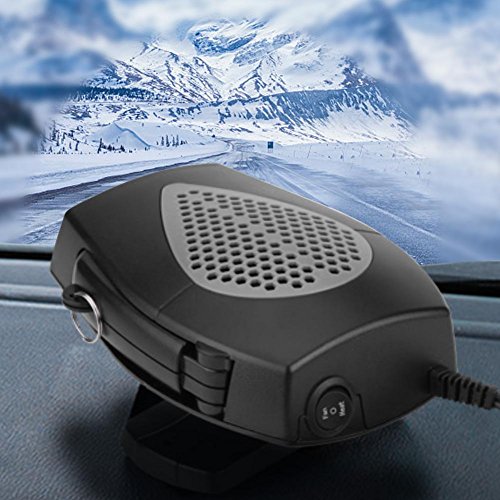 Car Defroster,12V 150W Portable Car Fast Heating Windshield Defroster Demister 2 in 1 Heating Cooling Fan - Thumbnail 6