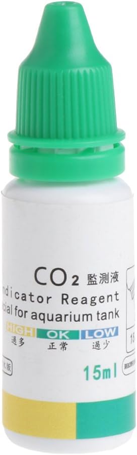 Aquarium CO2 Indicator Solution Fish Tank Liquid Test Plants Supplies Long Term