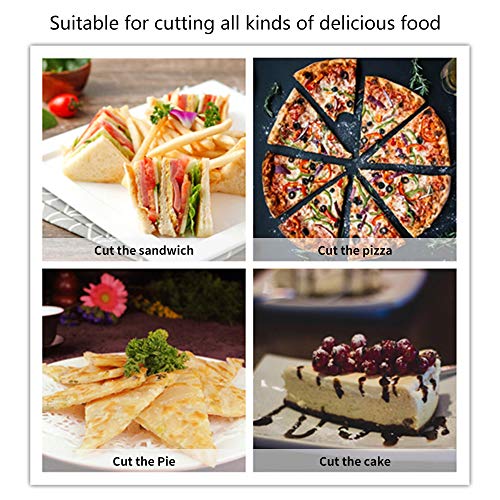 pizzasnijder, fiets pizzasnijder, dubbele wiel, super scherpe messen snijder - roestvrij staal, goud - Afbeelding 6