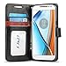 J&D Case Compatible for Moto G4 Case/Moto G4 Plus Case, [Wallet Stand] [Slim Fit] Heavy Duty Shock Resistant Flip Cover Wallet Case for Motorola Moto G4/G4 Plus Wallet Case - [Not for Moto G4 Play]