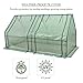 CO-Z Portable Greenhouse Mini Hot House with PE and Non-Woven Cover, Waterproof Cloche Greenhouse and UV Protected Greenhouse Tent, 5.9 x 3.0 x 3.0 Feet.