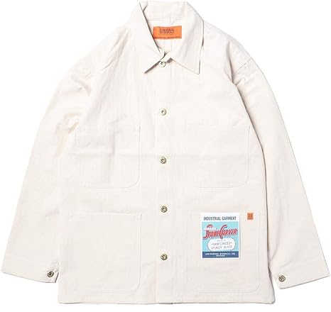 Amazon Co Jp Universal Overall Cotton Herringbone Coverall Cotton Herringbone Coverall Clothing Accessories