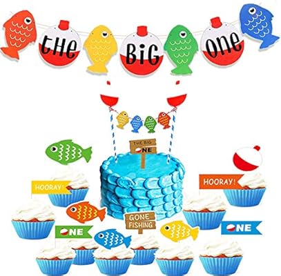 Gone Fishing Party Supplies Little Fisherman The Big One Banner