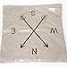 Iuhan Fashion Compass Linen Throw Pillow Case Cushion Cover Home Decor+Wallet