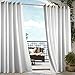Indoor Outdoor Decor Gazebo Grommet Curtain Panel White 50 x 84