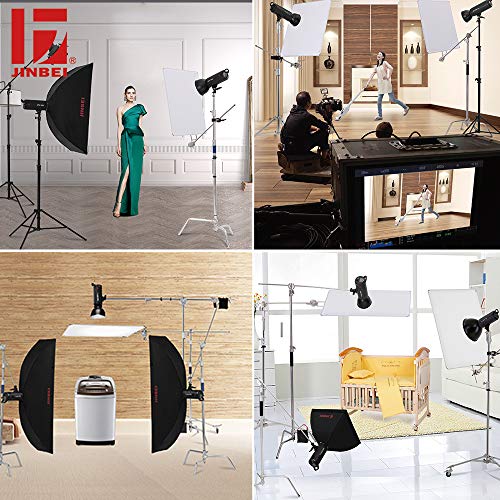 JINBEI Photographic Equipments 7.9" / 20cm Standard Reflector 55 Lamp Shade Dish for Bowens Mount Studio Light Strobe Flash Portrait Photo - Thumbnail 6