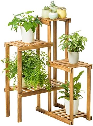 フラワースタンド 園芸ラック 棚 木製 植物ディスプレイラック 組立品 飾り棚 置物シェルフ 植木鉢置き 花台 ラック 鉢植え 植物棚 植木鉢 スタンド Slthx 頑丈 おしゃれ 室内 盆栽 プランター ガーデニング セール価格 園芸 盆栽棚 屋外 フラワー 軽量