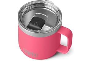YETI Rambler 14 oz Mug, Vacuum Insulated, Stainless Steel with MagSlider Lid, Tropical Pink