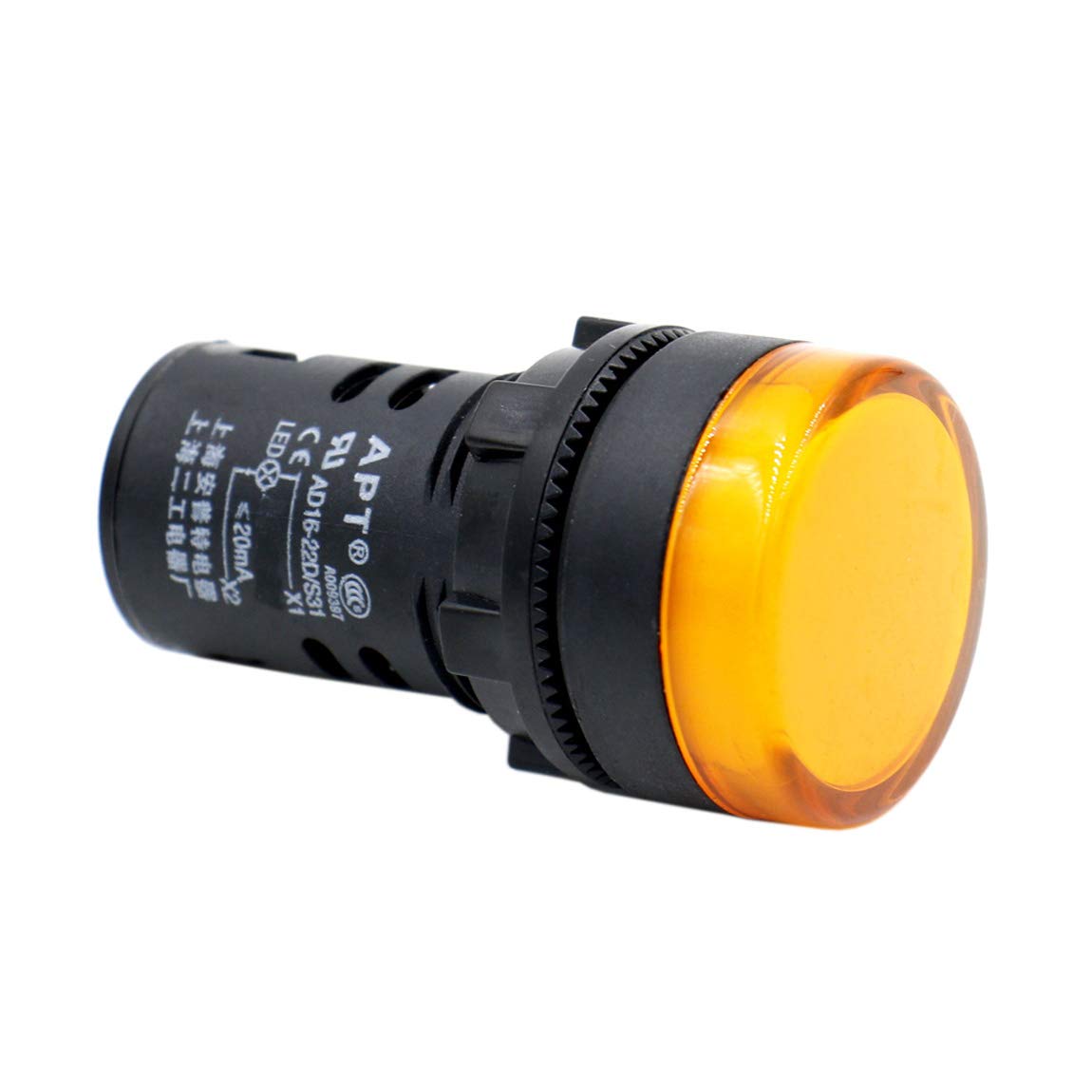 Indicator LED Heschen 22mm Verde - 12VDC, 20mA, IP65, Confezione Da 5 Pezzi - Foto 11