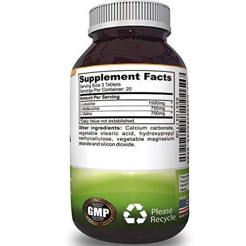 BCAA Pills Pure Concentrated Essential Amino Acids, Muscle Recovery