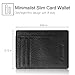 Famavala Minimalist Genuine Leather Front Pocket Wallet-Slim RFID Blocking Wallet Money Clip (Black)