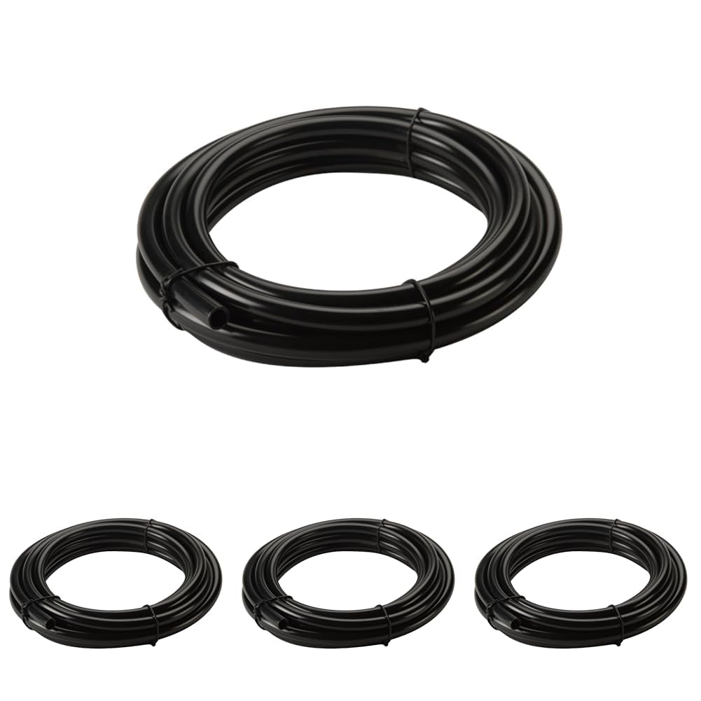 POND BOSS 1/2-Inch PVC Tubing for Water Gardening - 20-Foot Roll, Black (Pack of 4) Image
