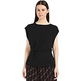 Calvin Klein Womens Chiffon Twist Front Blouse
