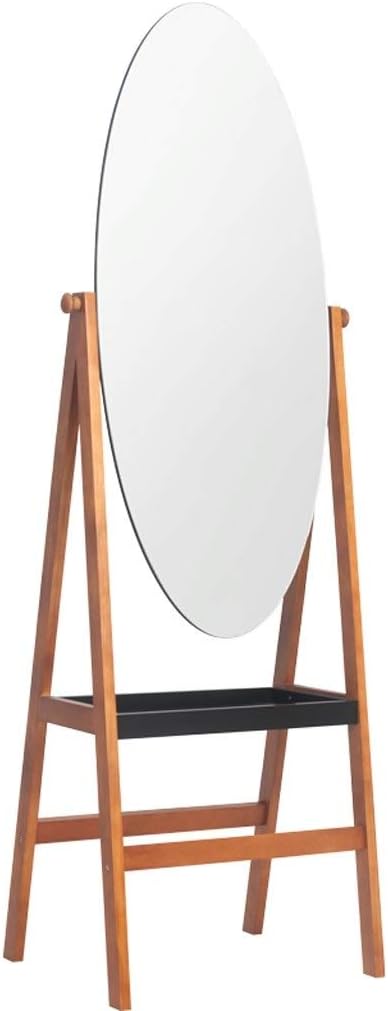 WLHW Espejo de Maquillaje, Espejo De Tocador de Pie Madera Maciza Marco