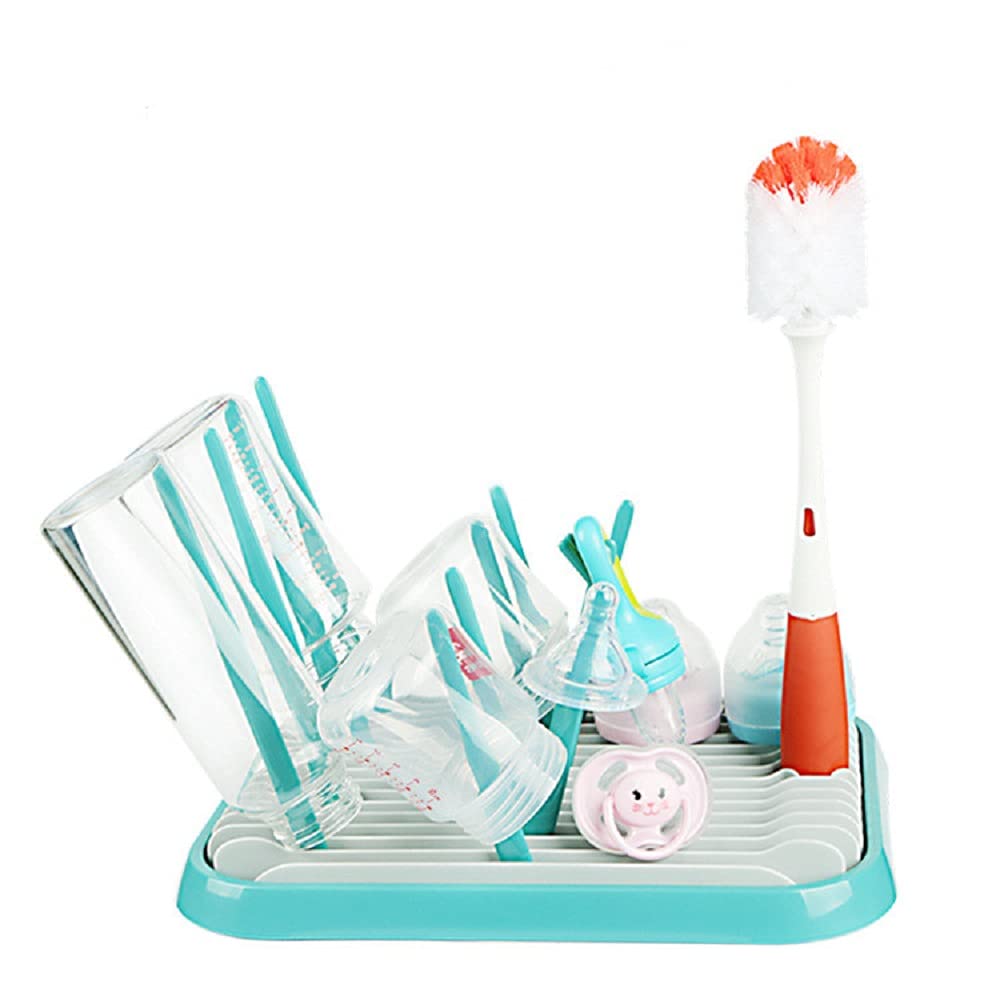 Easycomf Baby Bottle Drying Rack Dryer Space Saving Travel Holder for Pump Cup Plastic Accessories