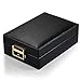 MBLife Laminated Leather Black Double Layer Internal Mirror Travel Jewelry Box