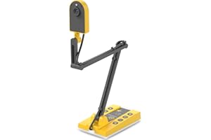 TreasLin Document Camera 15MP HDMI USB-C for Document Camera for Teachers, Remote Learning, Classroom Presentations, Art Classes Online Teaching with Multi Angle Rotation Adjustment LED Light