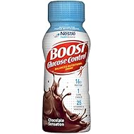 Boost Glucose Control Nutritional Drink, Chocolate Sensation, 8 fl oz Bottle, 24 Pack (Packaging May Vary)