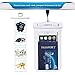 Universal Waterproof Case, CHOE 2Pack Clear Transparent Cellphone Waterproof, Dustproof Dry Bag With Neck Strap for iphone 7, 7 Plus, 6S, 6S Plus, and All Devices Up to 6 Inches